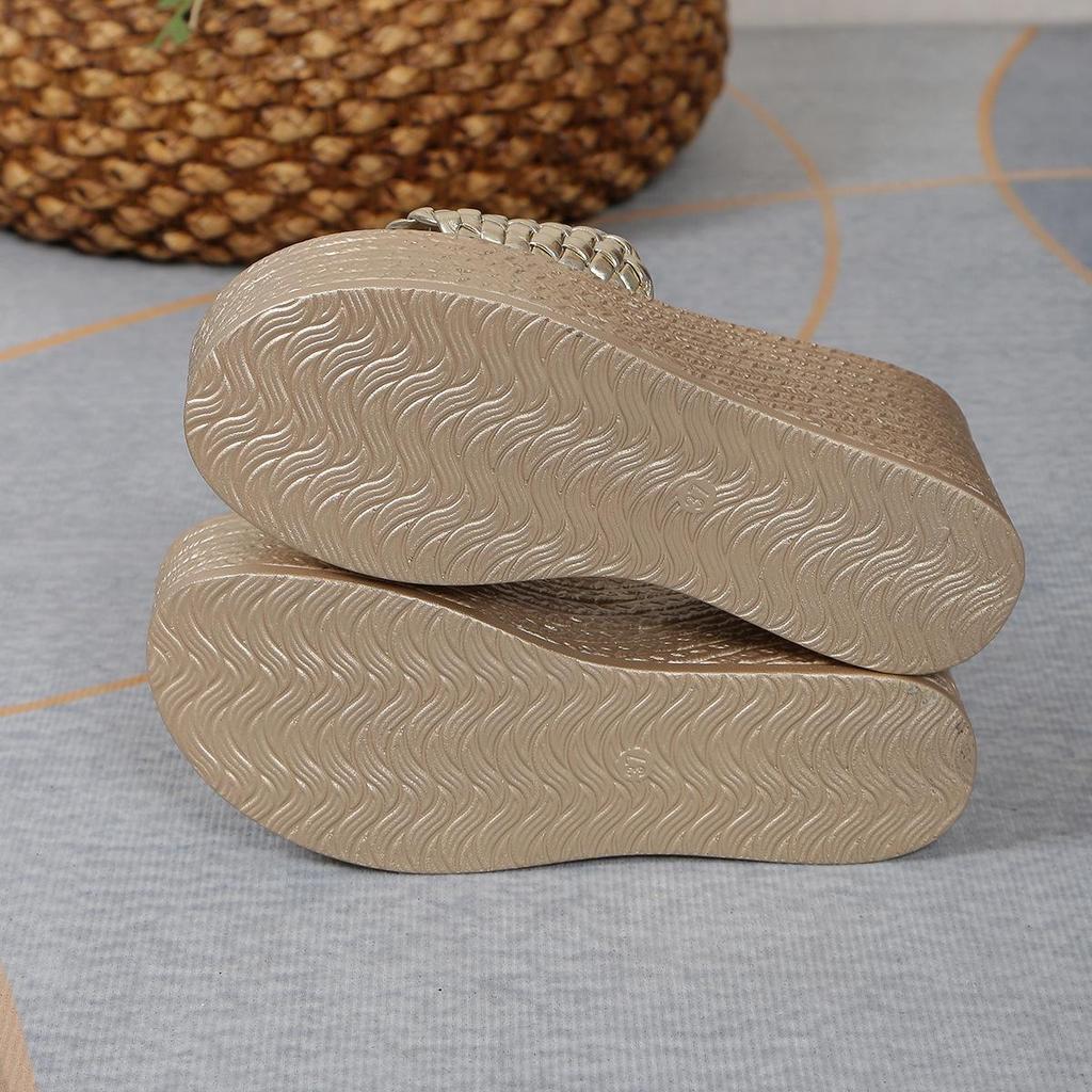 Trendige Damen-Plateau-Slipper in Übergröße – Schlicht, Vielseitig und Lässig