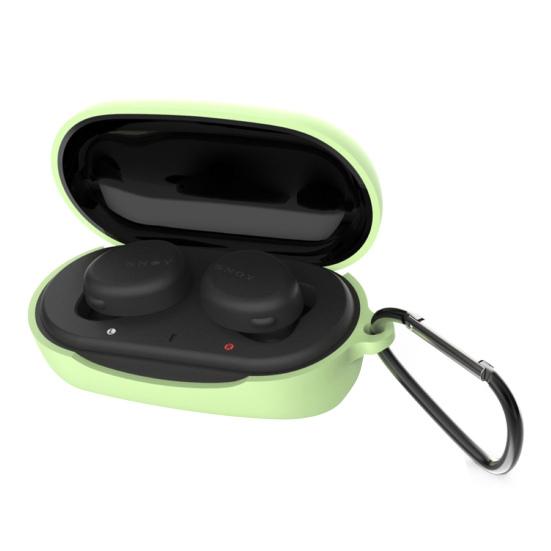 Earphones Case Solid Anti-drop Silicone Earphones Protective Case for Sony WF-XB700