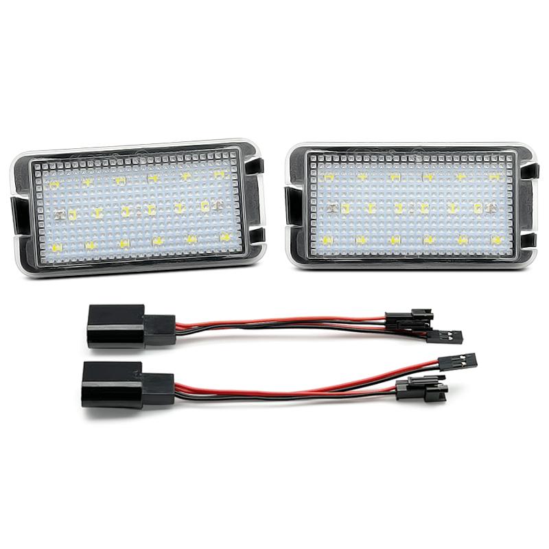 

2Pcs LED License Plate Light For Seat Leon 1M Altea Arosa Cordoba Ibiza 6L Toledo 5P Replace OEM 5P0943021