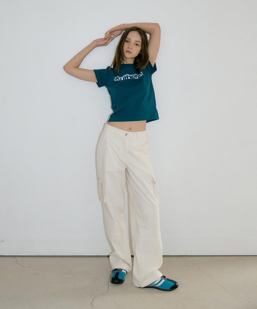 AUTHENTI Low-Rise Cargo Pants_Ivory