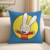Cartoon Ssimon Rabbit Cushion Cover Shortplush Cushion Coverbreathableskinfriendlywashableroom Sofa Decor Gift
