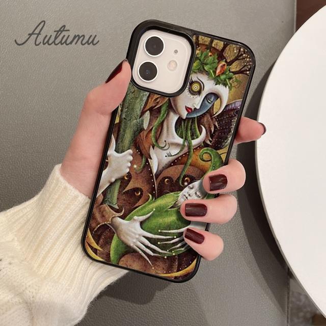 

Чехол для телефона Witches Moon Tarot Mystery Totem для iPhone 11 12 13 14 Pro Max mini XR XS SE 2020 6S 7 8 Plus Samsung S21 S22 Samsung S22ultra