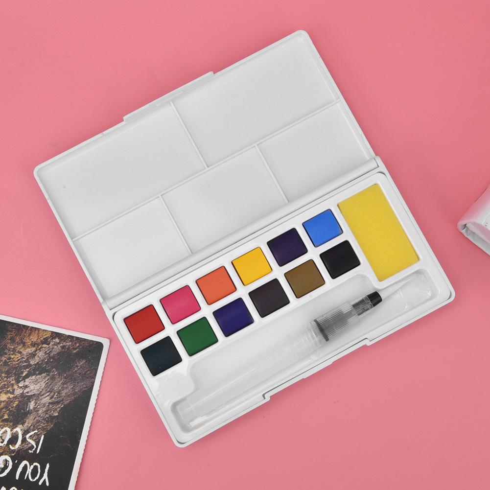 Solid Pigment Children Outdoor Sketch Painting Portable Pigment Kit Art Supply12 Colors