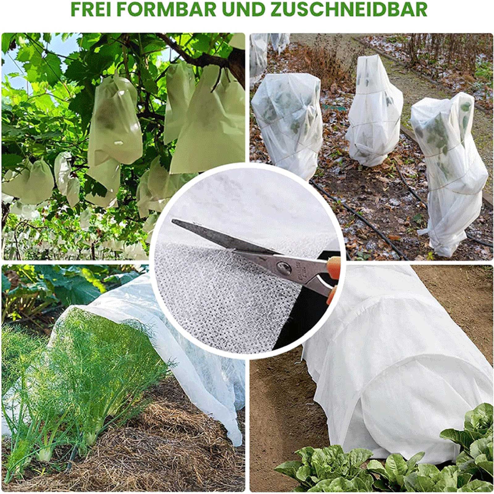 

Non-woven Fabric Plant Cover Garden Plant Tree Cover Freezing Cold Proof Greenhouse Plant Insulation Arch Net S білий