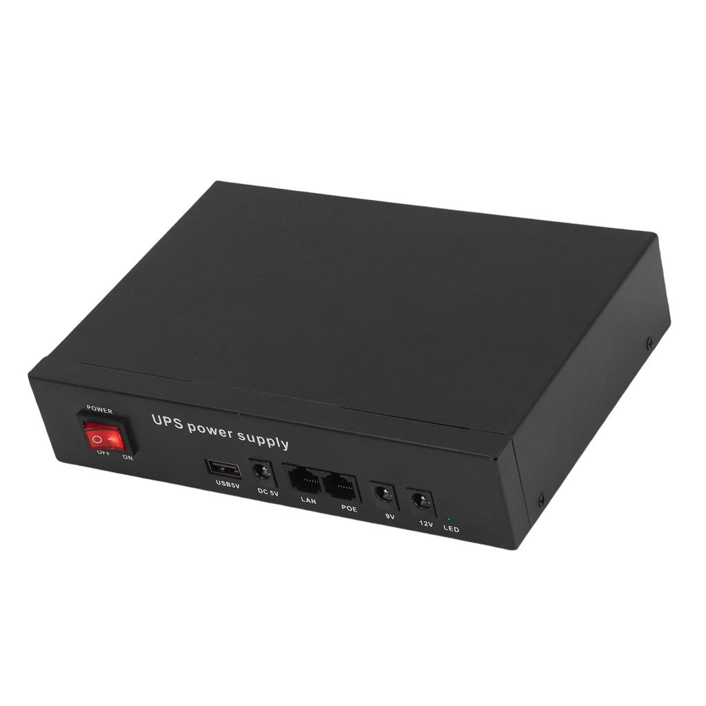 UPS Power Supply 12000mAh  5V9V12V POE24V Output Uninterruptible Battery Backup for Household Appliances