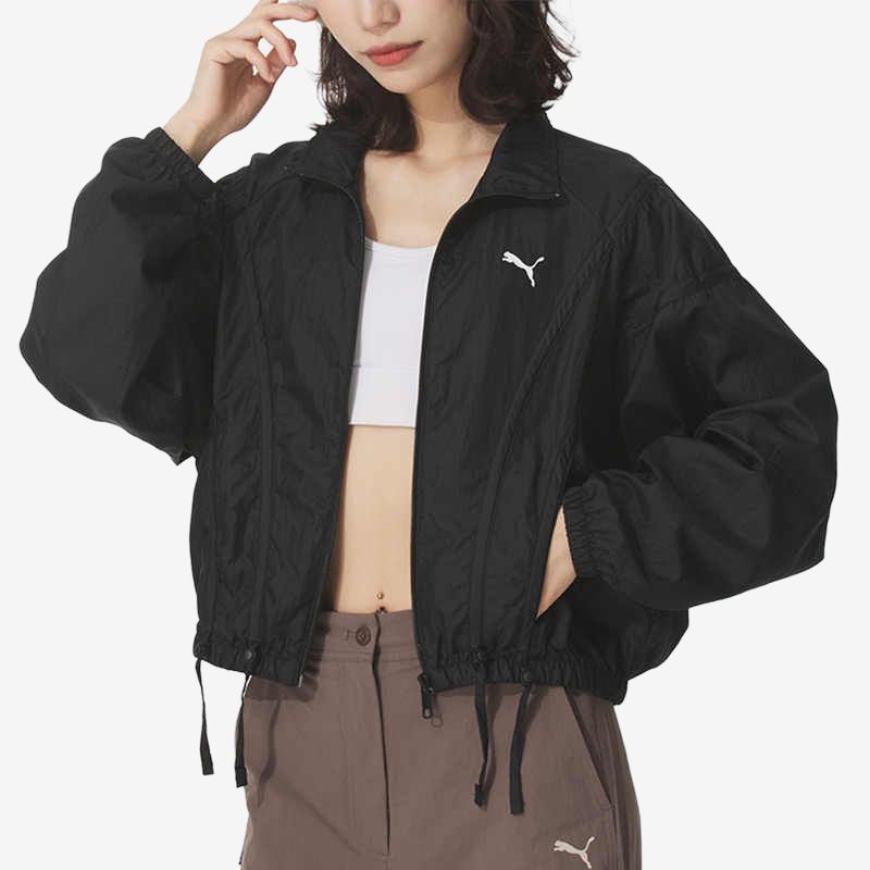 Puma Windproof Warm Breathable Loose Casual Simple Sports Jacket Women Jackets 633971-01