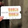 Honey Yellow Daisy Gradient Short Fake Nails – Fresh Handmade Wearable & Removable Art