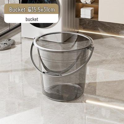 Transparent Portable Plastic Water Bucket