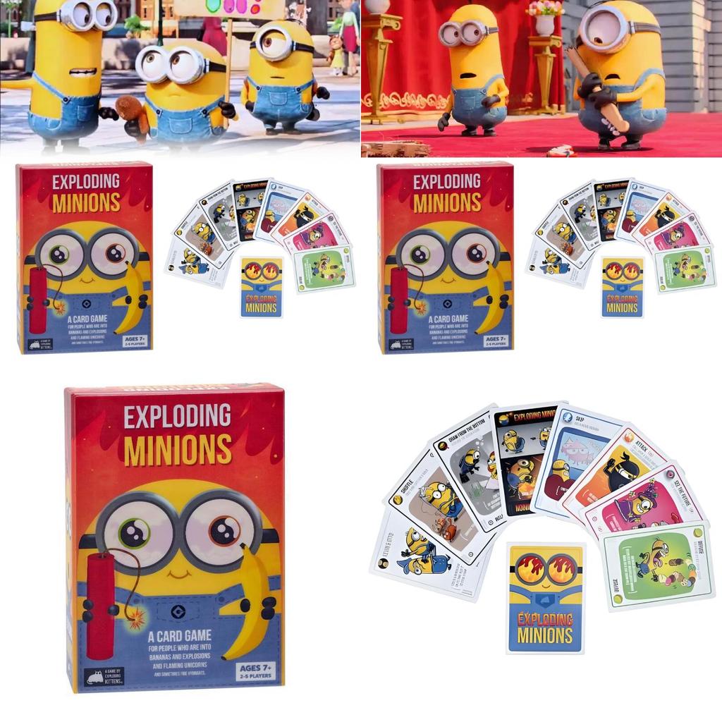 Exploding Minions Card Game With Interactive Fun For Family And Friends