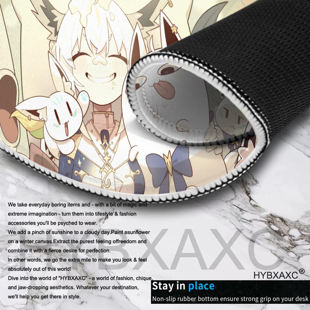 Shirakami Fubuki Mouse Pad Anime game mause pads cs lol XXL Home HD Computer Desk Mats Carpet Gamer Office Laptop Soft Desktop