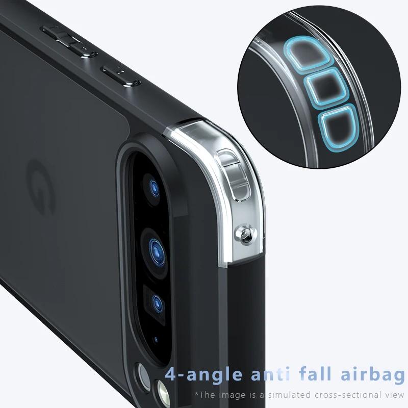 Armor Matte Frosted Clear Case For Google Pixel 9 Pro XL 9A 8A 7A 6A  Acrylic Thin Shockproof Cover For Google Pixel 8 7 6 Pro