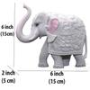 White Elephant Showpiece Big Size Marble Resin Aesthetic Statue Decorative Item for Home, 6 inch Elephant Decor for Home