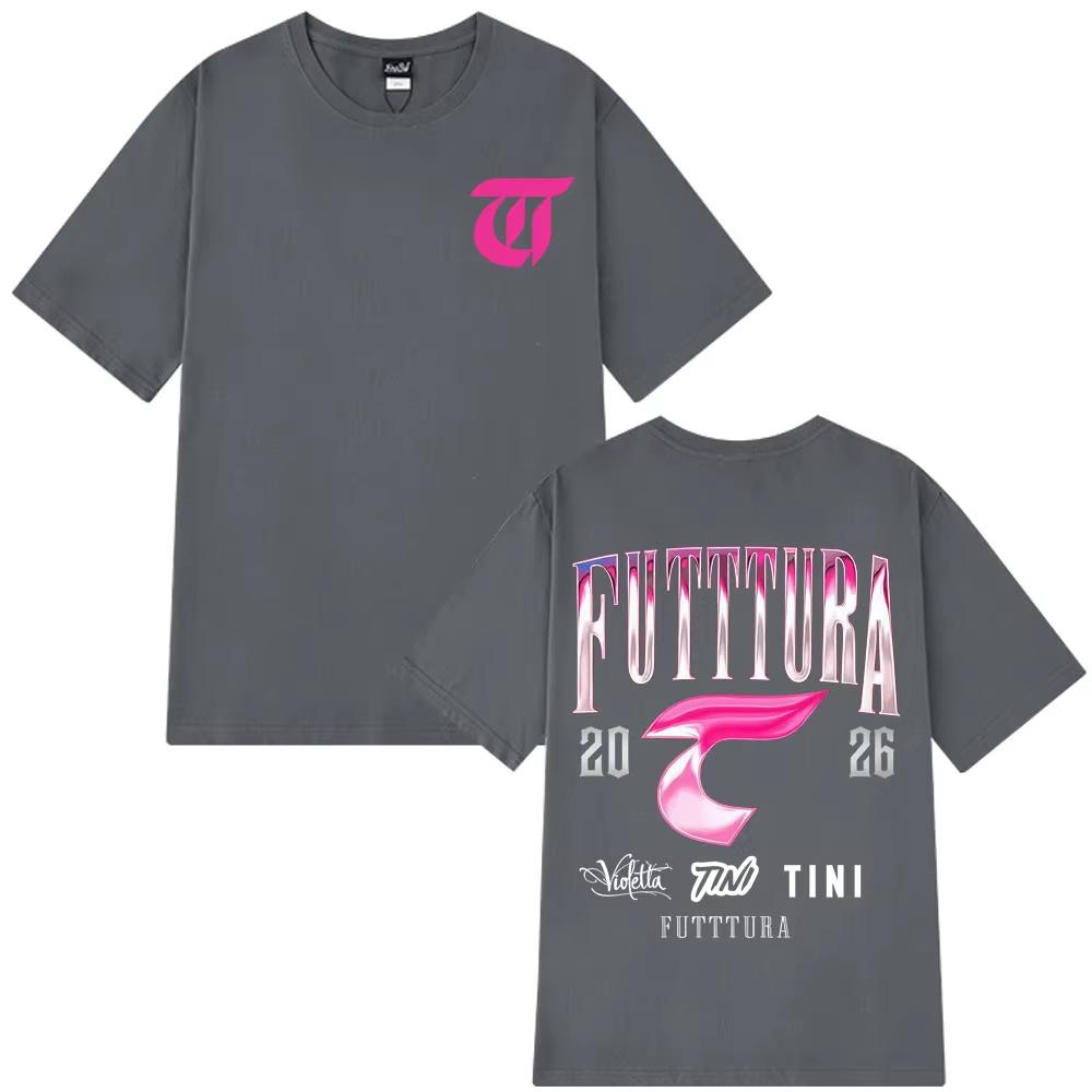 Singer TINI STOESSEL Futtura Album 2026 Tour Tshirt Men Women Fashion Aesthetic Tees pure Cotton Casual T Shirt Fan Gifts