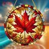 2D Flat Canadian Red Maple Leaf Acrylic Decoration Sign, Home Decor Plaque Hanging Wall Art Decorative Garden Decoration for Room Door Signs Hanging S