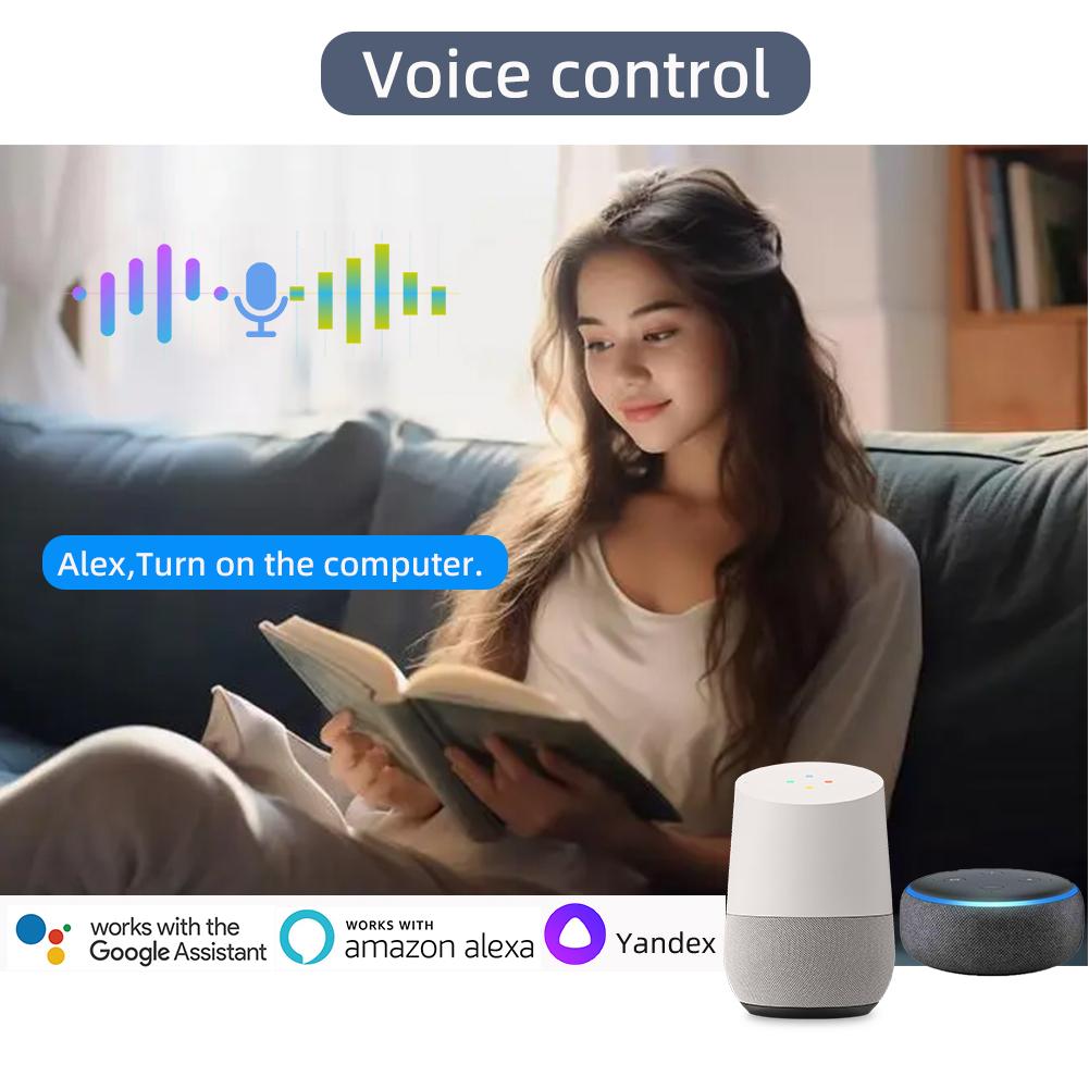 WiFi Intelligent Computer Power Reset Switch Remote APP Controlled Voice Activated Management