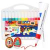 Marco Marker 24 Opaque Triangular Correctable Brush Broad Watercolor Pens for Art Graffiti Acrylic Plastic and 24 Pens Pens, Colors, Acrylic,