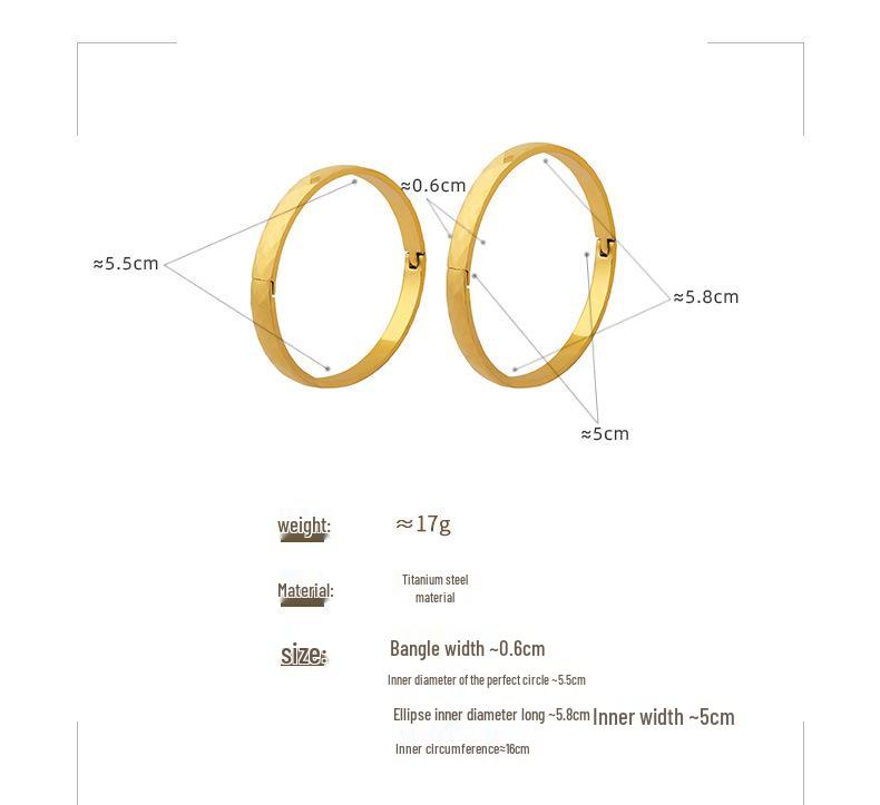 Minimalist Titanium Steel Bracelet - Non-Fading, Light Luxury Jewelry for Men & Women