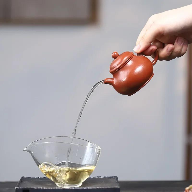 80ml Small Capacity Chinese Yixing Purple Clay Teapot Kettle Beauty Tea Infuser Famous Handmade Tea Pot Authentic Zisha Tea Set