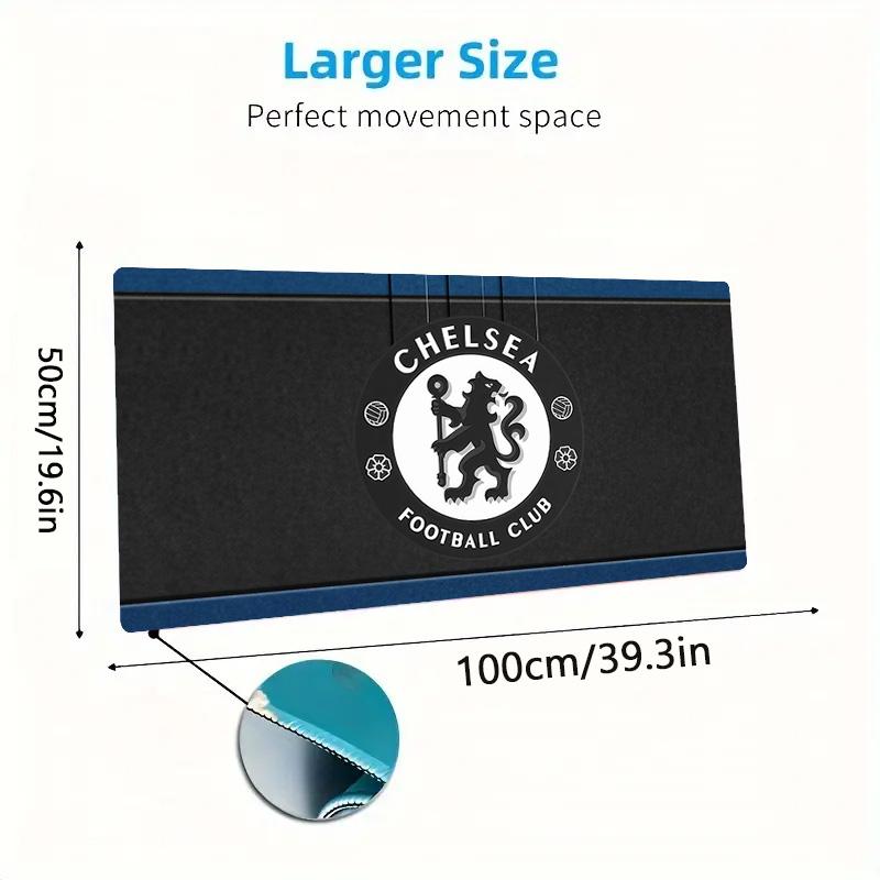 X0827046Chelsea Print  Cushion Non-slip Laptop Tablet Big Mousepad XXL Mat Mini PC Playmat With Lock edge