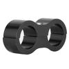 8AN Hose Separator Clamp Aluminum Alloy Fitting Adapter Accessory for Fuel Oil Brake Gas LineBlack
