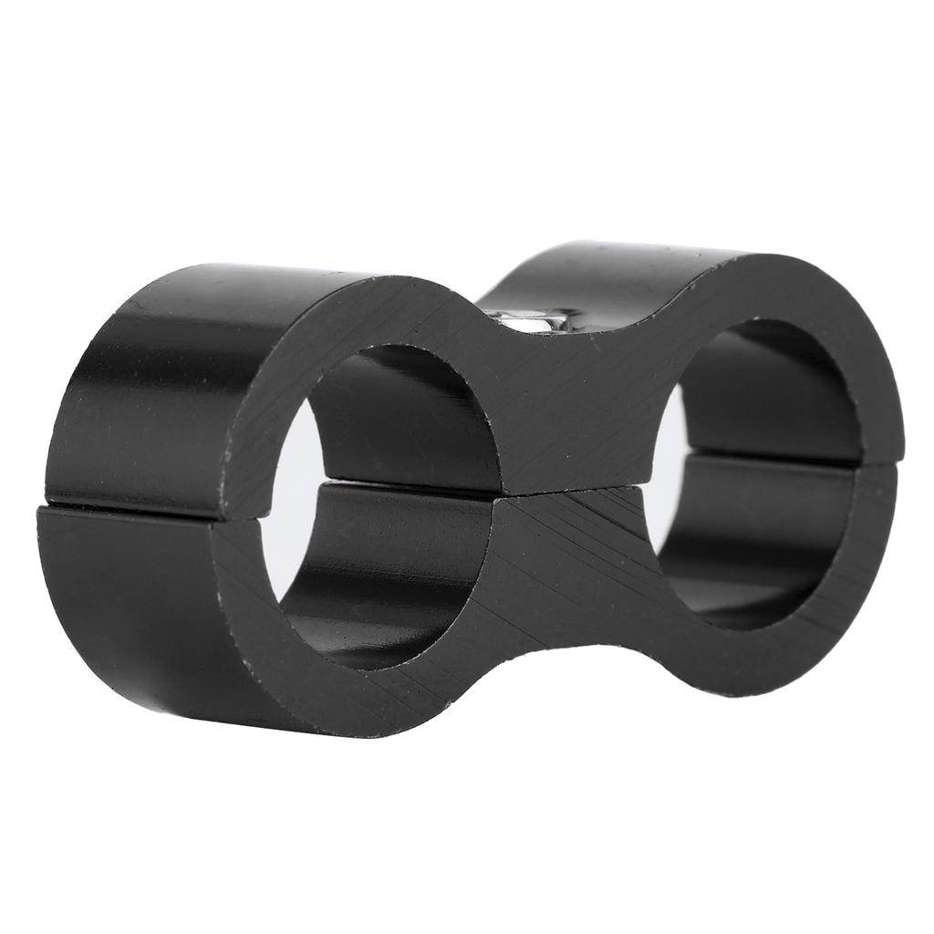 8AN Hose Separator Clamp Aluminum Alloy Fitting Adapter Accessory for Fuel Oil Brake Gas LineBlack