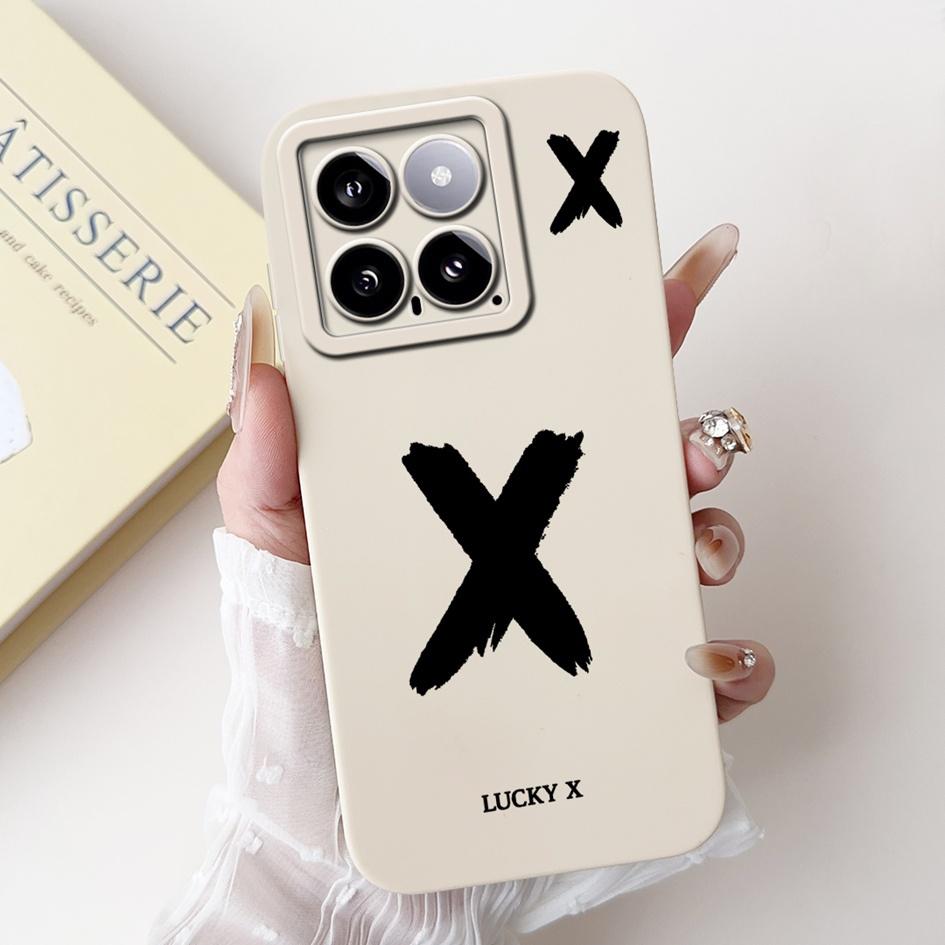 

Для Xiaomi 14 Pro Чехол Роскошный A Z Первые буквы Мягкий Матовый Силиконовый Ударопрочный Чехол для Телефона Для Xiaomi 14 Ultra Mi14 14Pro Funda Xiaomi 14 Ultra