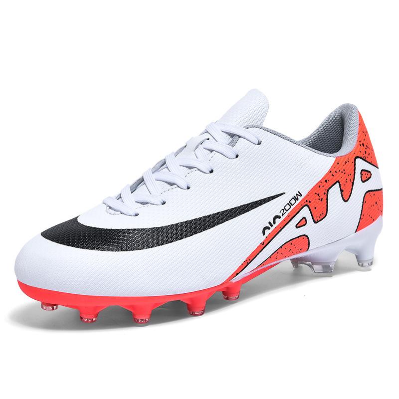 Low-top football shoes men's and women's long broken nails teen adult older children's students lawn football training shoes