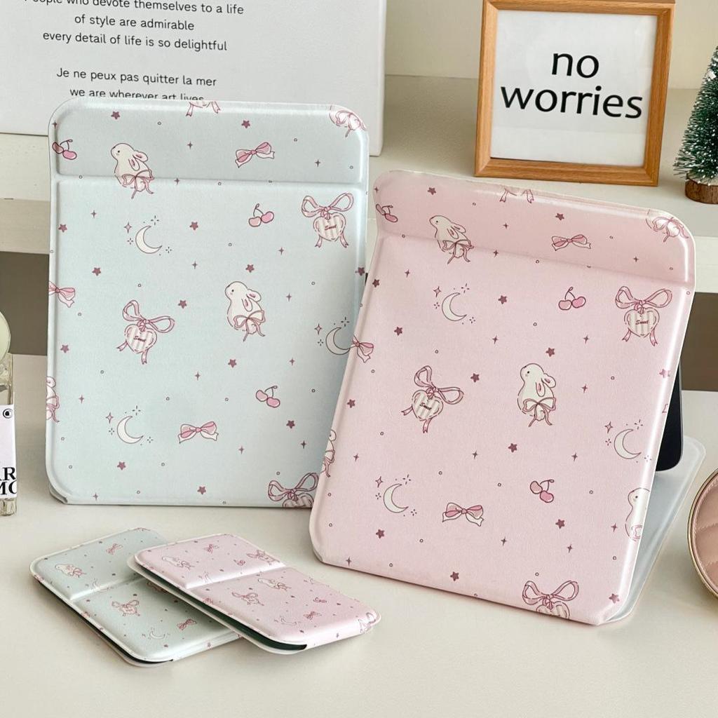 Cartoon Faltbarer Tisch-Schminkspiegel - Tragbar für Wohnheim, Büro oder Zuhause