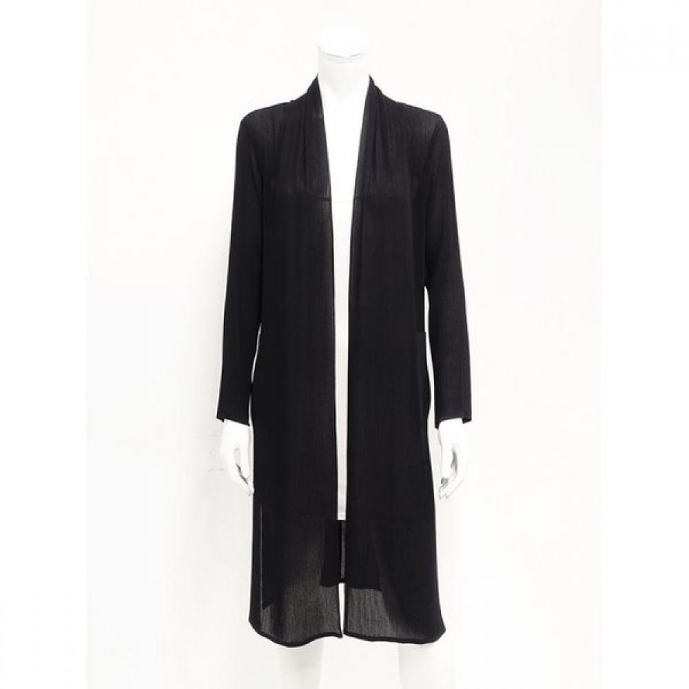 Specchio Pleated Chiffon Long Jacket   431 444