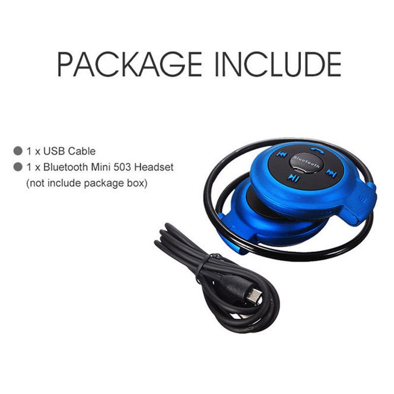 VAORLO Suport căști sport fără fir TF Card Conectare mod FM Căști cu microfon HD Căști pentru toate telefoanele inteligente