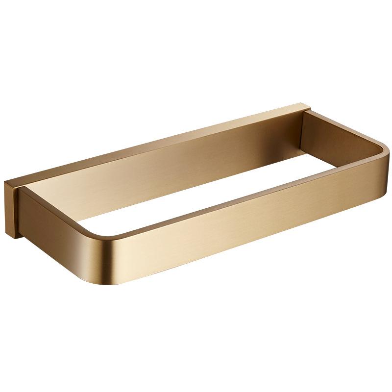 Brushed Gold Brass Bathroom Towel Ring Wall-mounted Shower Towel Rack Chrome/Black Toilet Towel Bar Bathroom Hardware Pendant