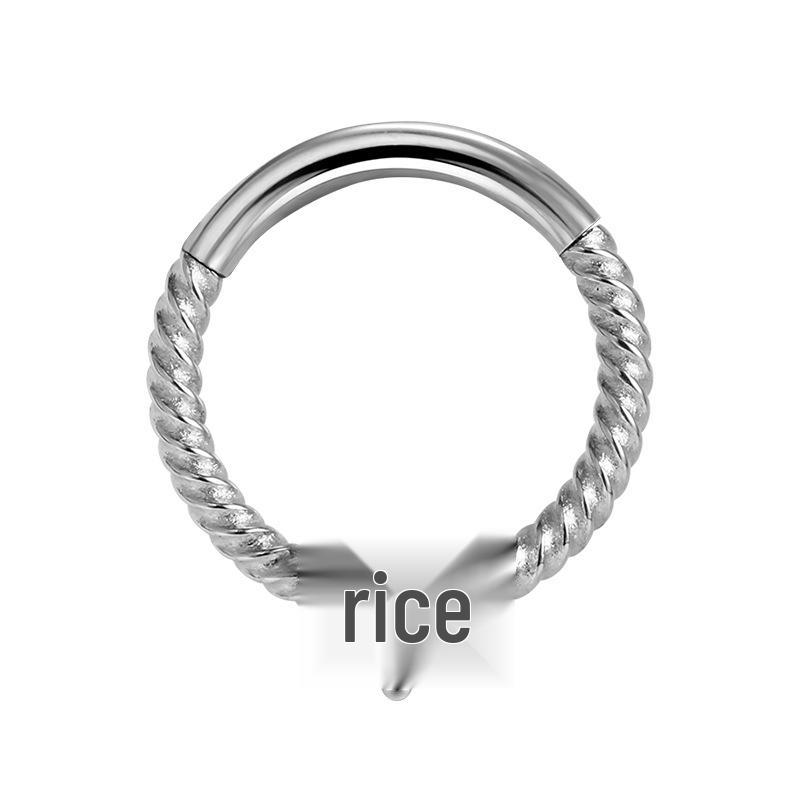 2023 Trendy Stainless Steel Rhinestone Zircon Nose Ring - Elegant Fashion for Women