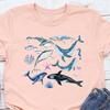 Ocean T-Shirt, Biology T Shirt, Gift for Her, Marine Life Outfit, Biologist Gifts, Whale Graphic Tees, Dolphin Tshirt, Sea Marine Shirt