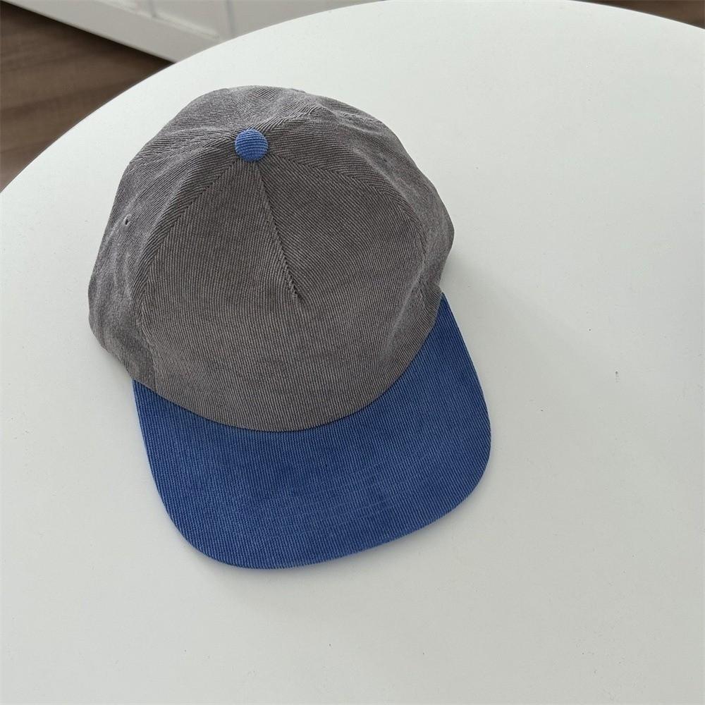 Keep Warm Flat-brim Cap Color Matching Sun Cap Retro Autumn Winter Hat Men Women