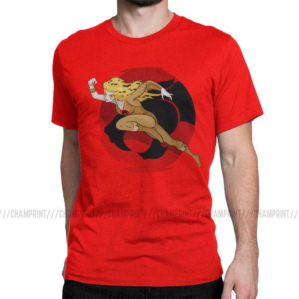Mens Cheetara T Shirt Thundercats 80s Retro Cartoon Clothing Novelty Short Sleeve Crewneck Tee Shirt New Arrival TShirt