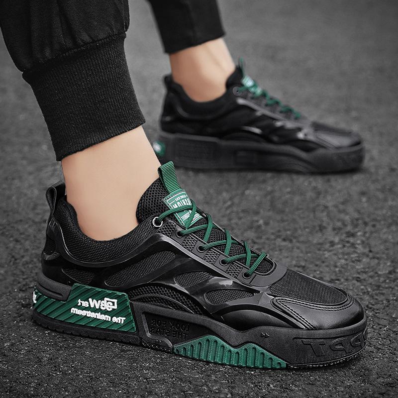 

Новое поступление Обувь для скейтборда Мужские дизайнерские кроссовки 2024 Мода Черные Дышащая сетка Платформа Повседневная обувь Zapatos De Hombre 44 зелёный