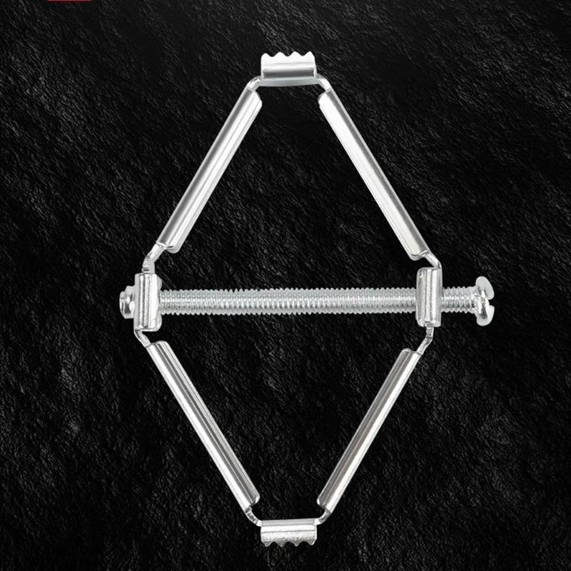 

Metal Socket Box Holder Wall Mount Fixed Wall Repair Switch Cassette Repairer Box Support Rod Replacement Old Dark Box Repair silvery,1pc