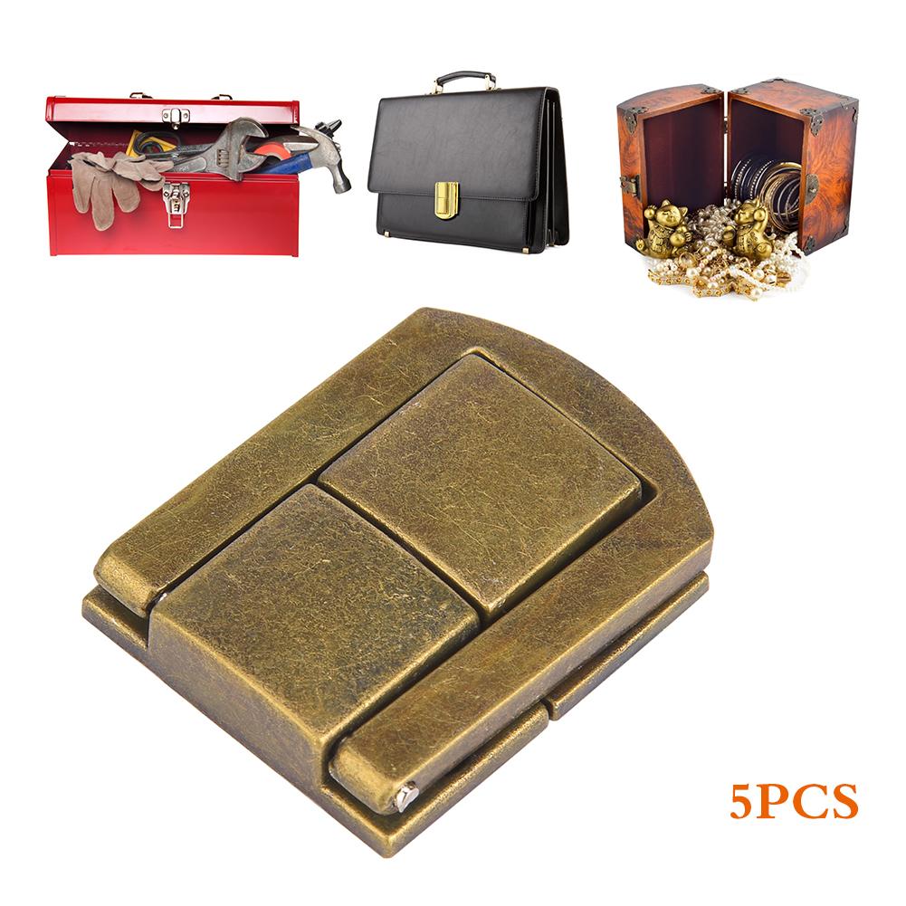 5 st Vridlås Snäpp Zinklegering Bagage Klädtillbehör Väska Låsande Fästelement Cyan Brons S