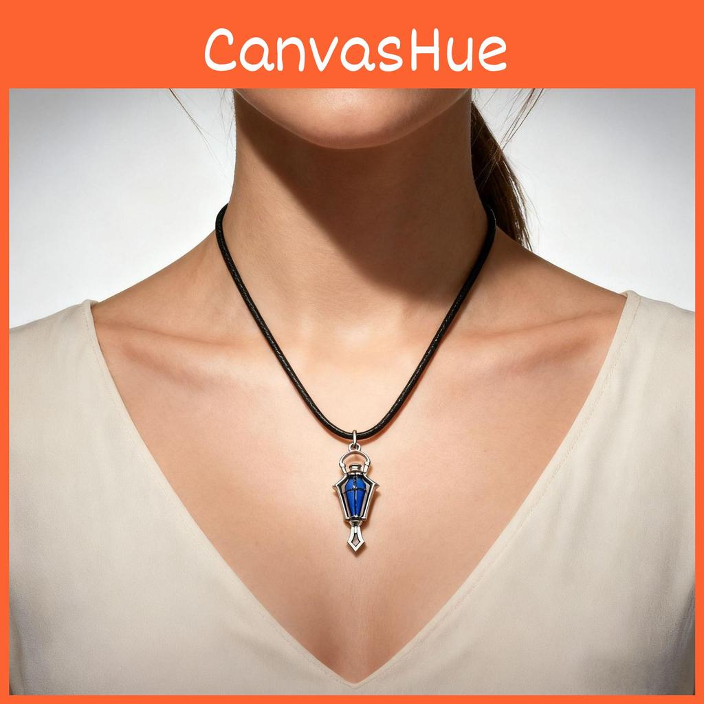Lantern Cartoon Pendant Necklace For Men Women With Zinc Alloy Craftsmanship