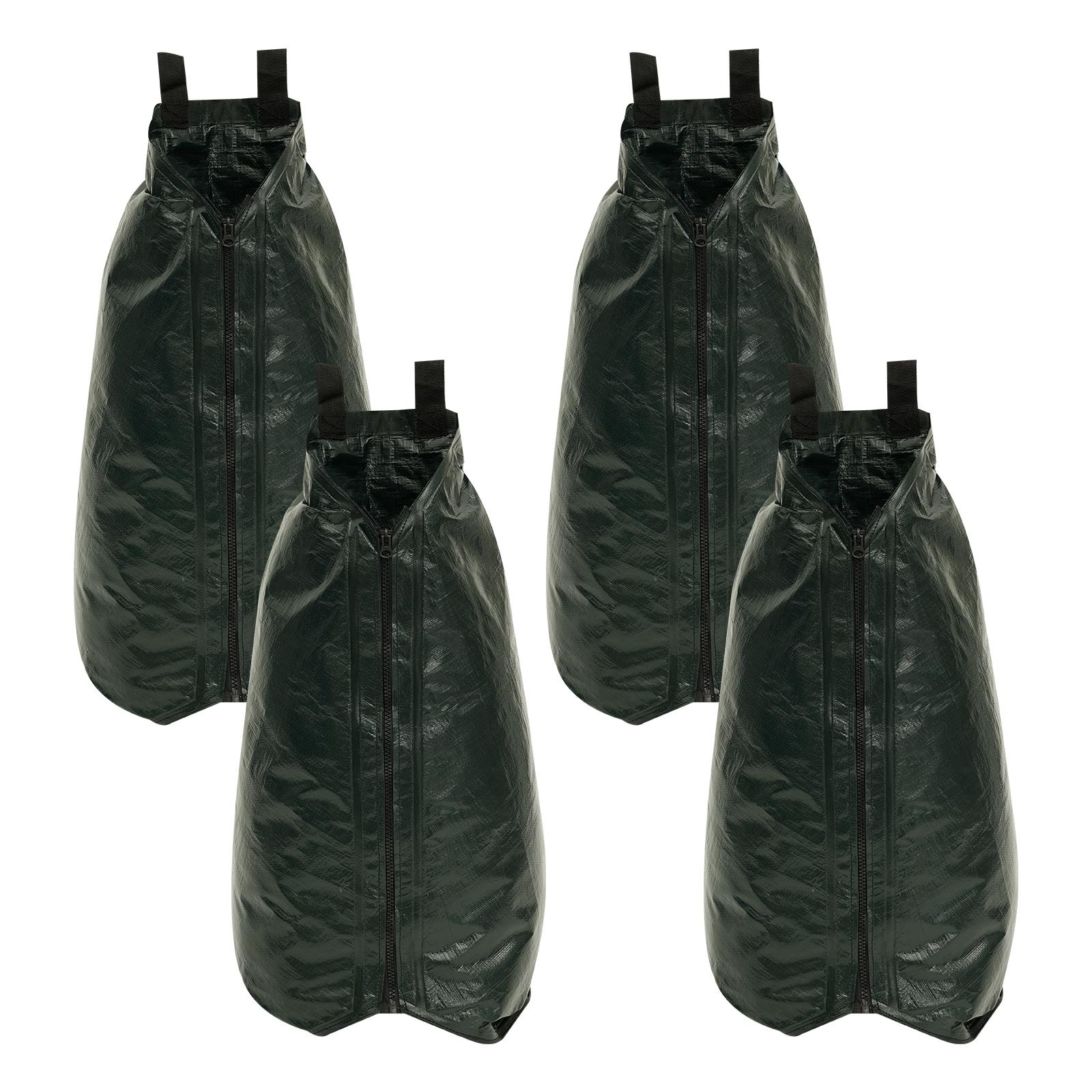 

4 шт. 20 галлонов Утолщенный мешок для полива деревьев Многоразовая садовая газонная система капельного полива с молнией для полива глубоких корней деревьев