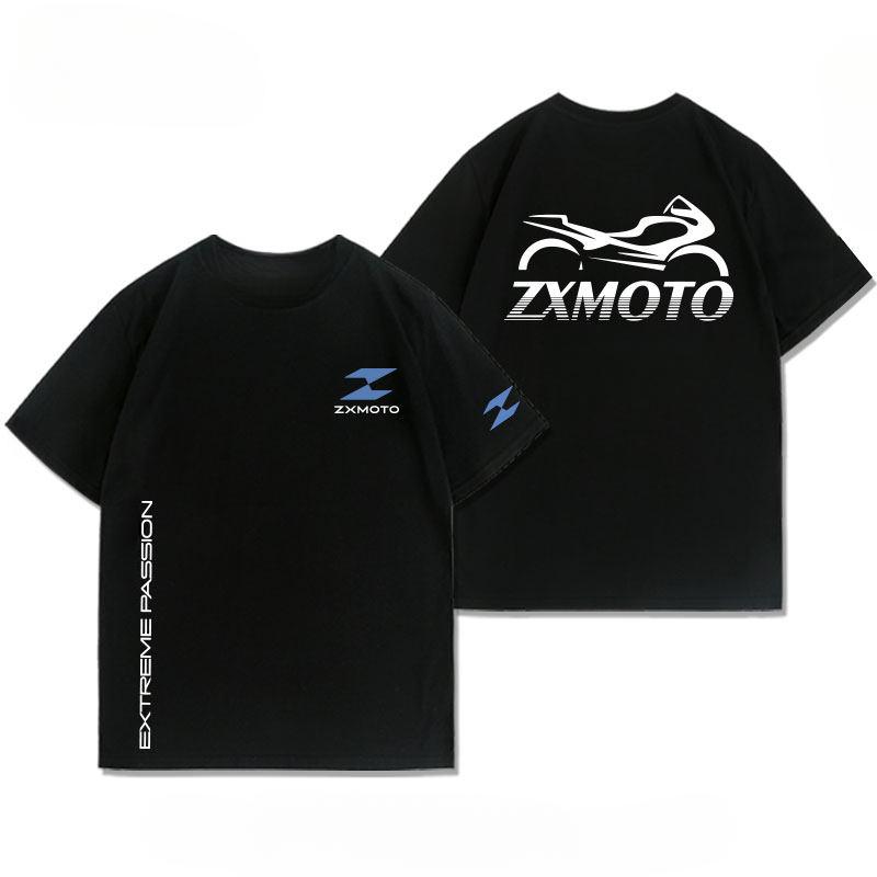 Customized Zhang Xue Motorcycle Logo Printed Motorcycle Ultimate Love Heavy Motorcycle T-shirt for Men Short Sleeve