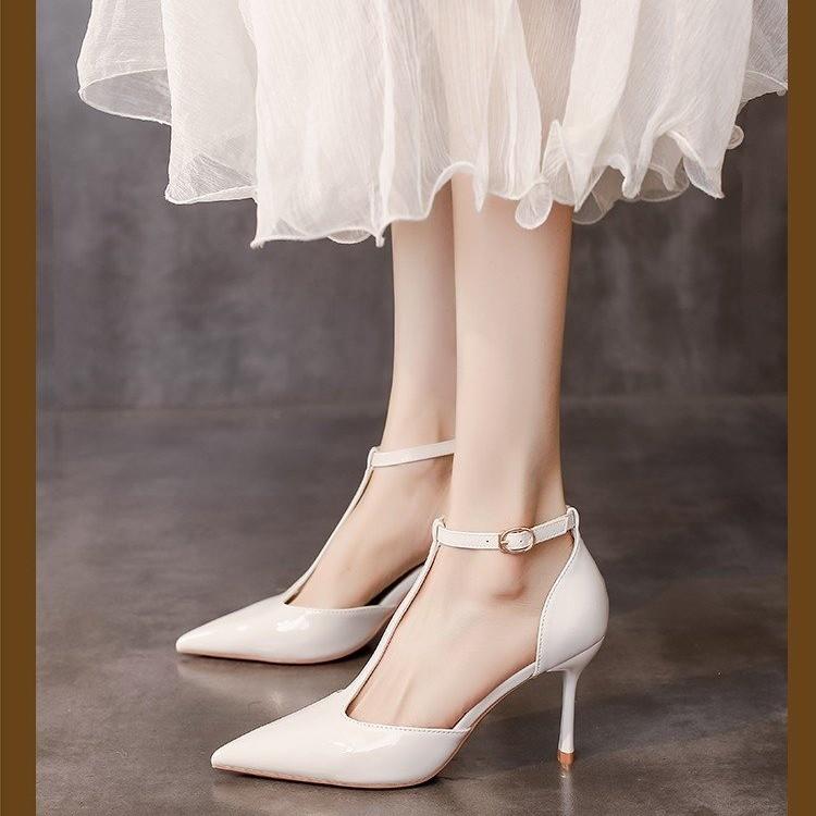 fashion Spring Autumn Brand Women Pumps Shoes Fashion Pointed Toe Ladies Elegant Hollow Out Sandals