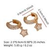 Fashion Water Droplets Dangle Earrings for Women Sparkling Zirconia Fashion Jewelry Gift