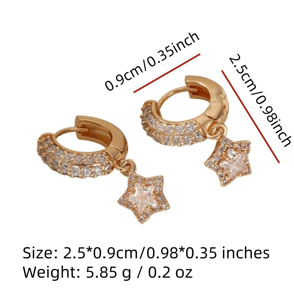 Fashion Water Droplets Dangle Earrings for Women Sparkling Zirconia Fashion Jewelry Gift