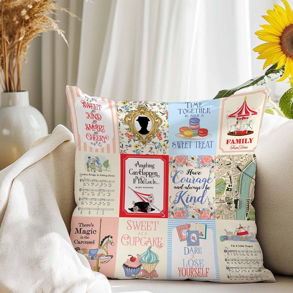 Freshfloral Home Throw Pillow Cover Sofa Living Room Decorative Cushion Cover Bedside Waist Pillow Lunch Break Square Pillowcase