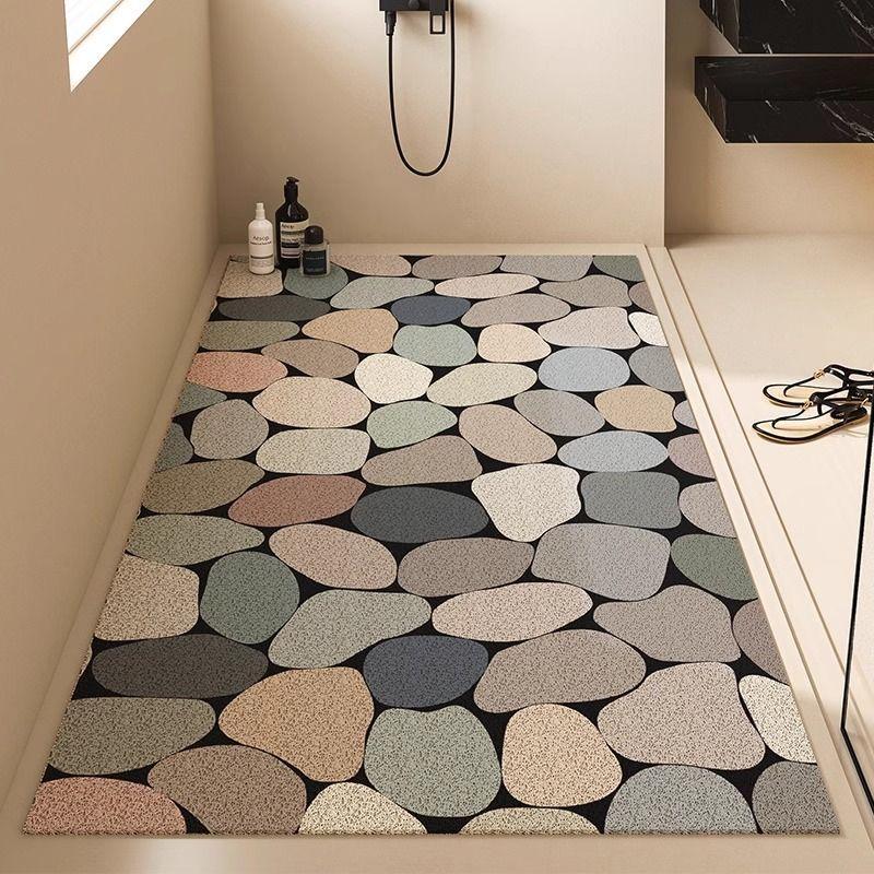 

Коврик для пола в ванной комнате, полностью закрывающий пол ванной комнаты, коврик для слива в душевой зоне 140 * 140cm
