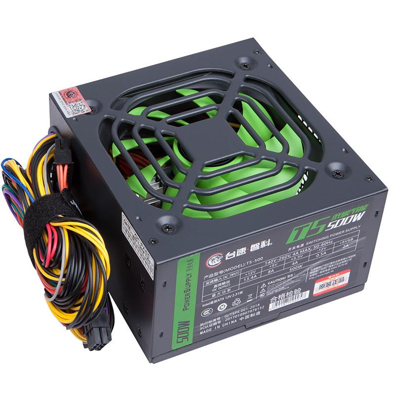 140-260V Anma 500w Ana Bilgisayar Büyük Fan PC Güç Kaynağı Sıcaklık Kontrolü Sessiz Kutu Güç Kaynağı