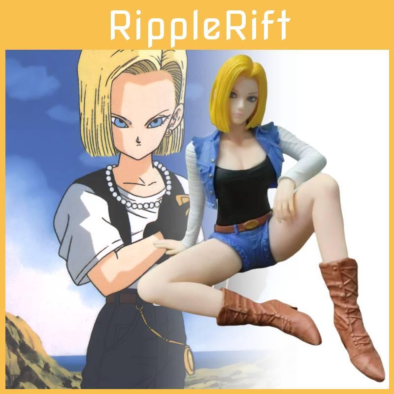 Dragon Ball Z Figure Android 18 Sitting Pose Stylish Pvc Anime Model 13cm Collectible