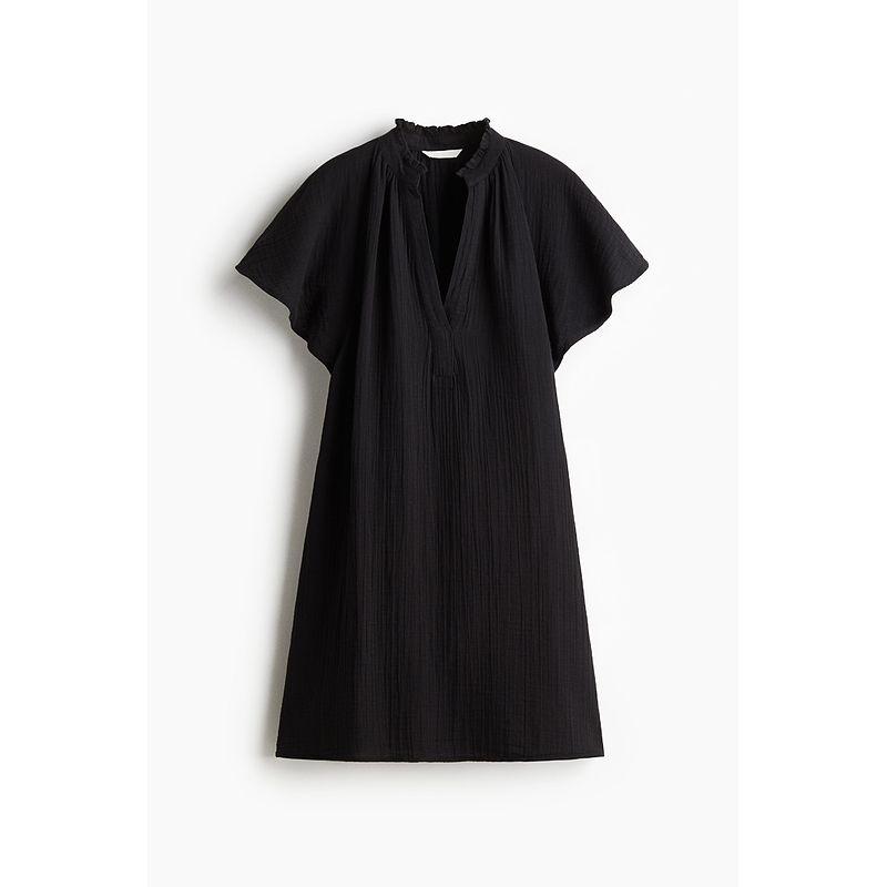 

HM Women s Clothing Dress 2025 Summer New Arrival Loose French Style Temperament A- line Version Dress 1275764