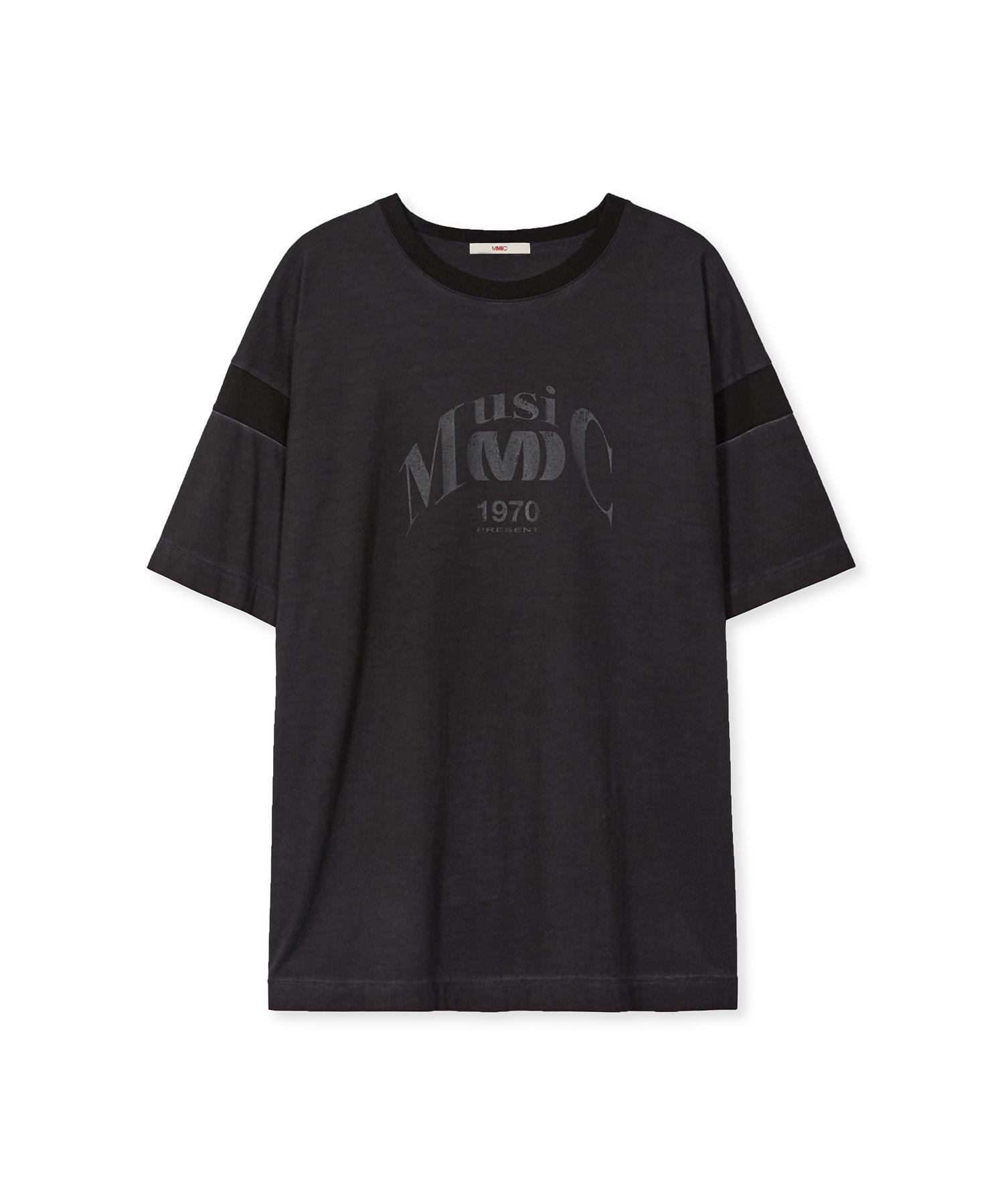 Mmic Ringer T-Shirt Washed Black L